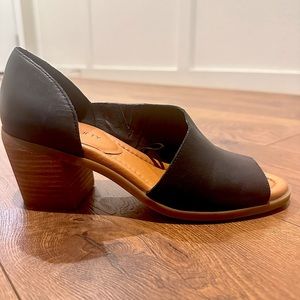 Sole Society Leather Open Toe w/ Cutout